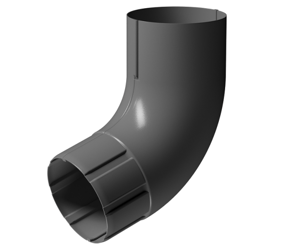 Колено 72° D90 Döcke STAL PREMIUM Графит, (RAL 7024) купить в Хабаровске