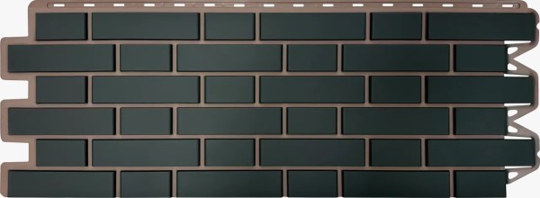 Фасадная панель Альта-Профиль, Кирпич Клинкерный, Графит купить в Хабаровске