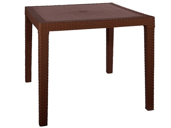 Стол квадратный FIJI Quatro Table Коричневый купить в Хабаровске