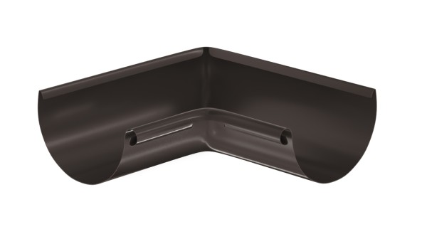 Водосток Aquasistem, система 125x90 - Угол желоба, внутренний 90° RR 32 Тёмно-Коричневый купить в Хабаровске