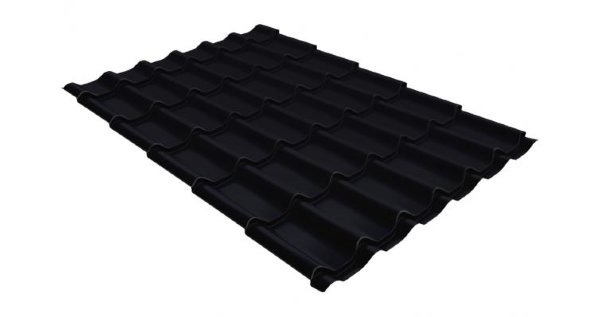Металлочерепица классик GL 0,5 Velur20 RAL 9005 черный купить в Хабаровске