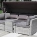 Диван-Трансформер AFINA плетеный из иск. ротанга AFM-320G Grey купить в Хабаровске