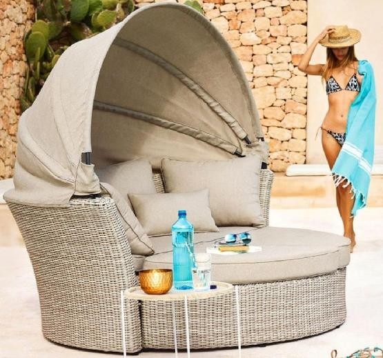 Диван-Трансформер AFINA плетеный из иск. ротанга AFM-325 Beige купить в Хабаровске