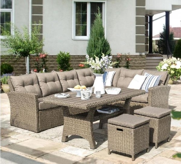 Комплект мебели AFINA плетеной из иск. ротанга AFM-307B Beige купить в Хабаровске
