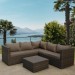Комплект мебели AFINA плетеной из иск. ротанга YR825A Brown/Beige купить в Хабаровске