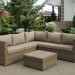 Комплект мебели AFINA плетеной из иск. ротанга YR825B Beige купить в Хабаровске