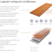 Фибросайдинг DECOVER 3600 x 190 x 8 мм Caramel купить в Хабаровске