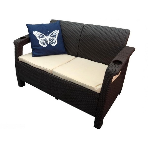 Двухместный диван Yalta Sofa Seаt венге купить в Хабаровске