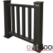 Ограждение из ДПК Outdoor Классик 3D STORM чёрный купить в Хабаровске