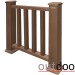 Ограждение из ДПК Outdoor Классик 3D STORM коричневый микс купить в Хабаровске