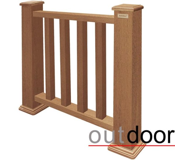 Ограждение из ДПК Outdoor Классик 3D STORM дуб купить в Хабаровске