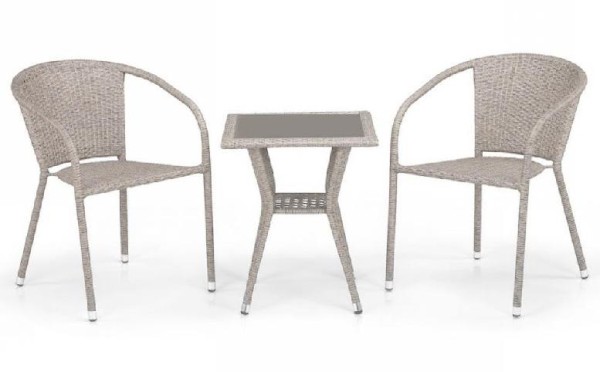 Комплект плетеной мебели AFINA из иск. ротанга T25C/Y137C-W85 Latte 2Pcs купить в Хабаровске