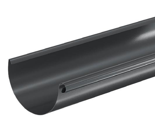 Водосток Aquasistem, система 125x90 - Водосточный желоб 3.00м RAL 7024 Тёмно-серый купить в Хабаровске