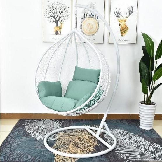 Кресло Подвесное из искусственного ротанга AFM-168A-L White/Green купить в Хабаровске