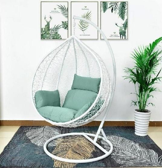 Кресло Подвесное из искусственного ротанга AFM-168A-XL White/Green купить в Хабаровске