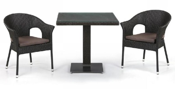 Комплект плетеной мебели AFINA из иск. ротанга T605SWT/Y79A-W53 Brown 2Pcs купить в Хабаровске