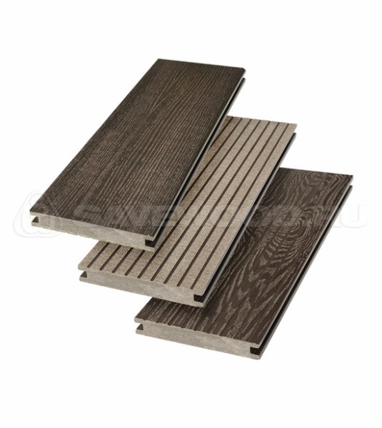 Террасная доска SW Fraxinus (R) полнотелая «SaveWood» Темно-коричневый купить в Хабаровске