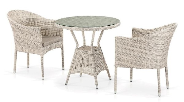 Комплект плетеной мебели AFINA из иск. ротанга T705ANT/Y350-W85 Latte 2Pcs купить в Хабаровске