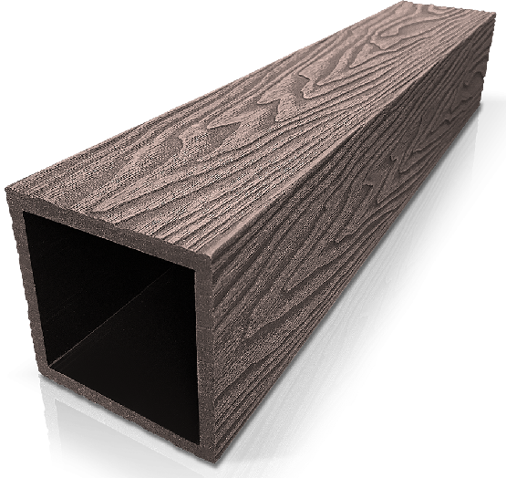 Столб ДПК 3D GardenParkett фактура дерева Венге купить в Хабаровске