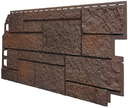 Фасадная панель VOX Sandstone (Сандстоун) темно коричневый купить в Хабаровске