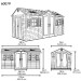 Сарай пластиковый LifeTime 15x8 DD купить в Хабаровске