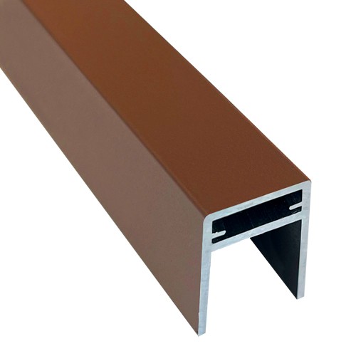 П-профиль Алюминиевый EasyDecking 35x25 Коричневый купить в Хабаровске