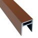 П-профиль Алюминиевый EasyDecking 35x25 Коричневый купить в Хабаровске