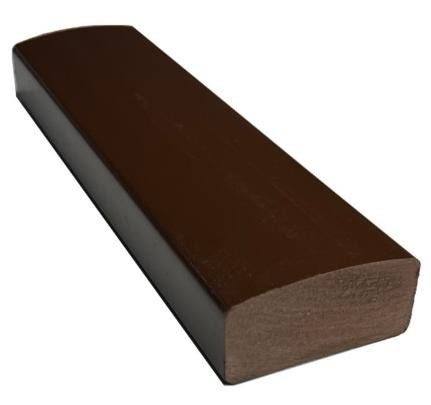 Лавочный брус Ecodecking Некст полнотелый глянцевый 70х35 шоколад купить в Хабаровске