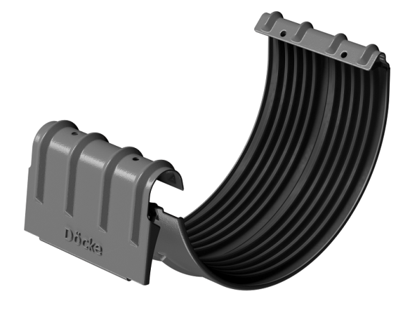 Соединитель желобов D125 Döcke STAL PREMIUM Графит, (RAL 7024) купить в Хабаровске