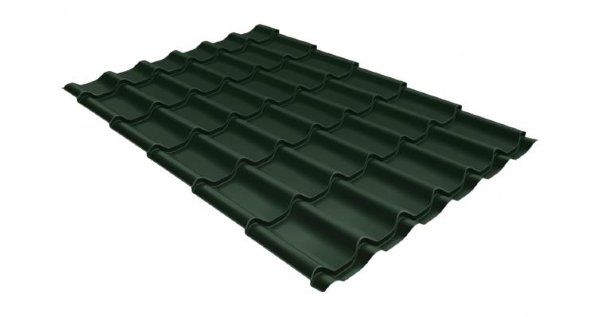 Металлочерепица классик 0,5 Satin RR 11 темно-зеленый купить в Хабаровске